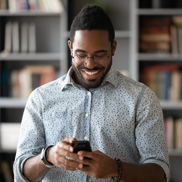 Man Using App 600X600